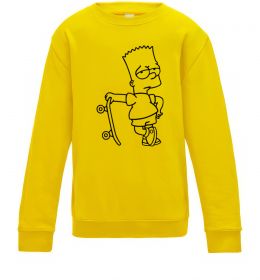 Детский Свитшот Барт зі скейтом