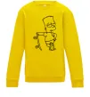 Детский Свитшот Барт зі скейтом Солнечно желтый фото