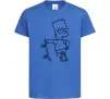 Дитяча футболка Барт зі скейтом Яскраво-синій Дитяча футболка Барт зі скейтом Яскраво-синій фото