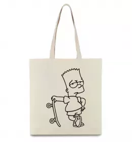 Эко-сумка Bart Simpson Eat my shorts Черный фото