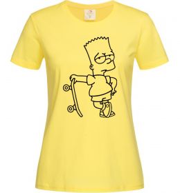 Жіноча футболка Барт зі скейтом