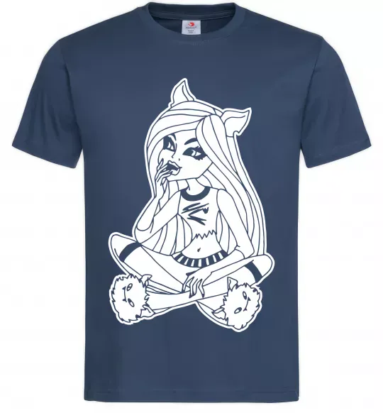 Мужская футболка Монстр в капцях Темно-синий фото