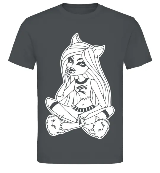 Мужская футболка Монстр в капцях Графит фото