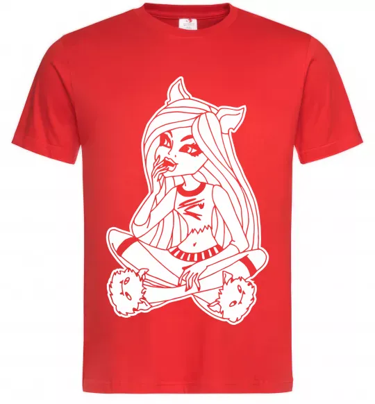 Мужская футболка Монстр в капцях Красный фото