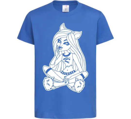 Дитяча футболка Монстр в капцях Яскраво-синій фото