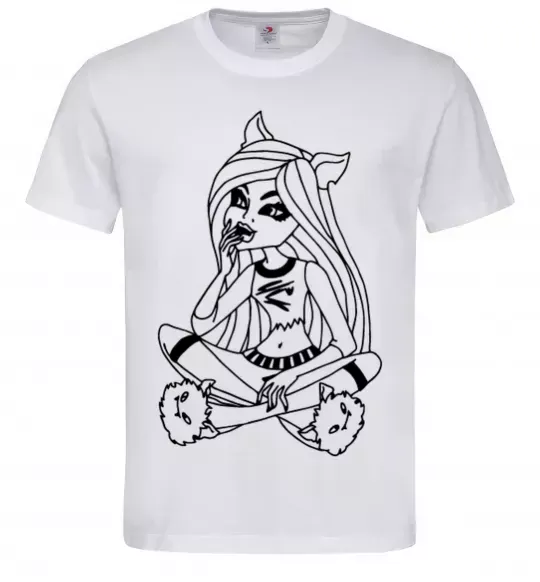 Мужская футболка Монстр в капцях Белый фото