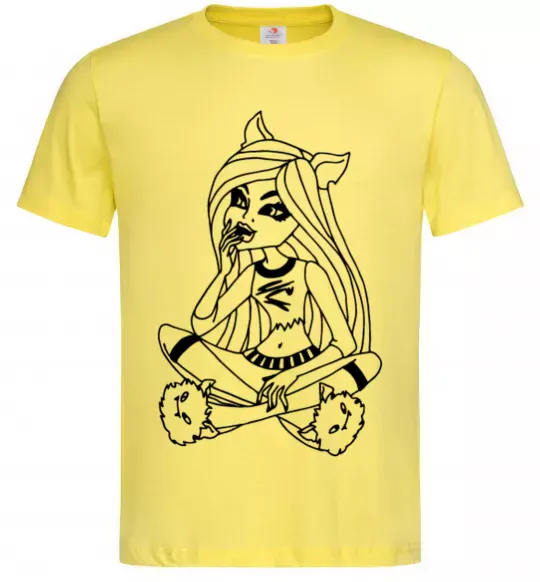 Мужская футболка Монстр в капцях Лимонный фото