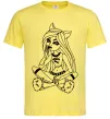 Мужская футболка Монстр в капцях Лимонный фото