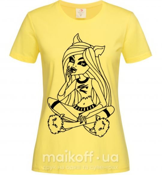 Жіноча футболка Монстр в тапочках Лимонний фото