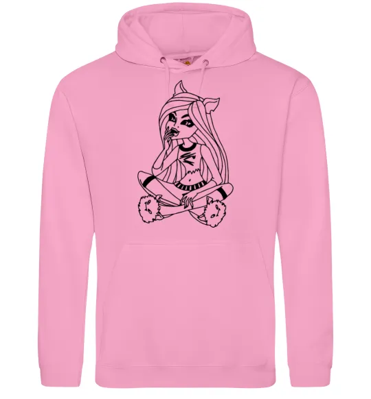 Женская толстовка (худи) Монстр в капцях Розовый фото