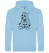 Женская толстовка (худи) Монстр в капцях Голубой фото