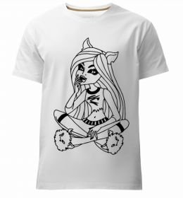 Чоловіча преміум футболка Монстр в капцях