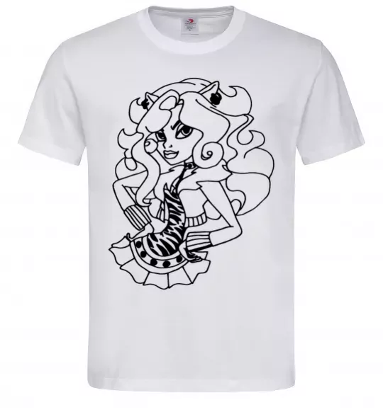 Чоловіча футболка Торалей в спідниці Білий фото