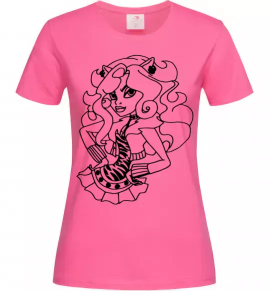 Жіноча футболка Торалей в спідниці Яскраво-рожевий фото