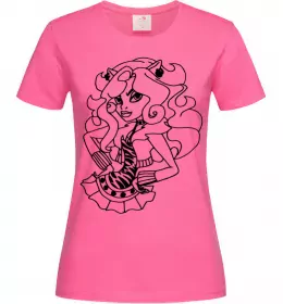 Жіноча футболка Торалей в спідниці Яскраво-рожевий фото