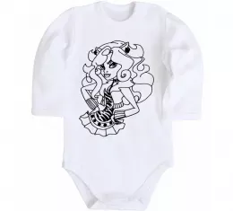 Дитячий бодік Торалей в спідниці Білий фото