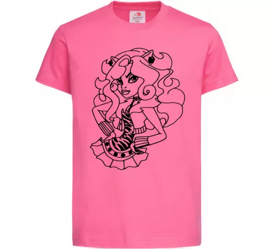 Детская футболка Торалей в спідниці Ярко-розовый фото