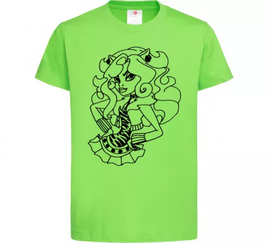 Детская футболка Торалей в спідниці Лаймовый фото