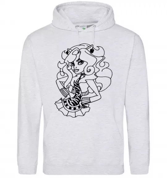 Чоловіча толстовка (худі) Торалей в спідниці Сірий меланж фото