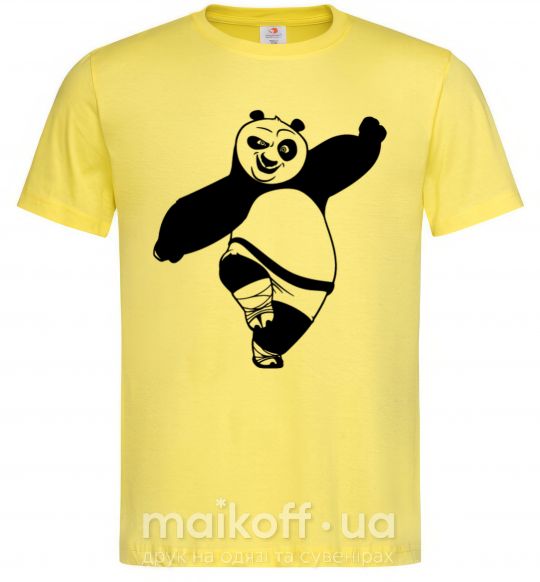 Чоловіча футболка Кунг фу панда Лимонний фото