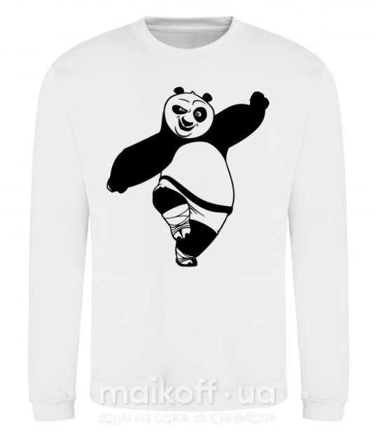 Свитшот Кунг фу панда Белый фото