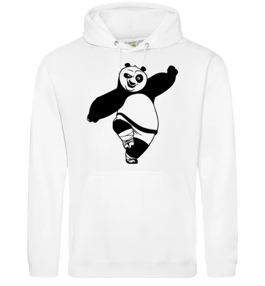 Жіноча толстовка (худі) Кунг фу панда Білий фото