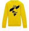Детский Свитшот Кунг фу панда Солнечно желтый фото