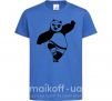 Детская футболка Кунг фу панда Ярко-синий фото