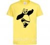 Дитяча футболка Кунг фу панда Лимонний фото