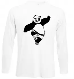 Лонгслів Strong panda Білий фото