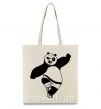 Эко-сумка Кунг фу панда Бежевый фото