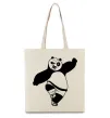 Еко-сумка Кунг фу панда Бежевий фото