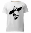 Мужская премиум футболка Кунг фу панда Белый фото