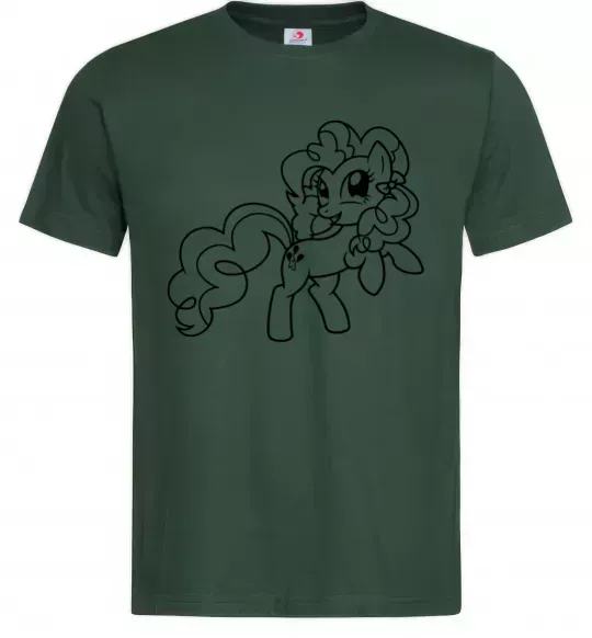 Мужская футболка Пінкі Пай з бантом Темно-зеленый фото