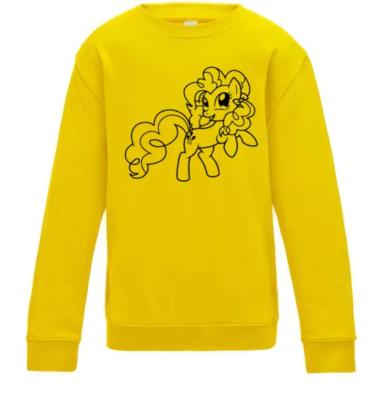 Дитячий світшот Пінкі Пай з бантом Сонячно жовтий фото