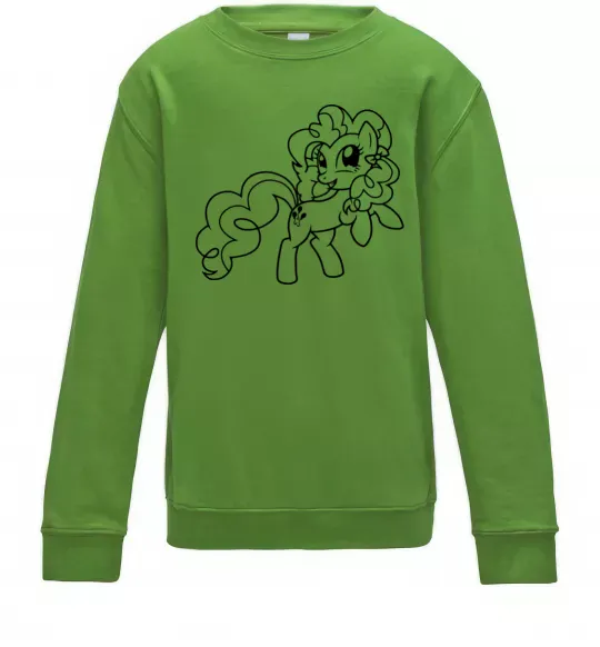 Дитячий світшот Пінкі Пай з бантом Лаймовий фото