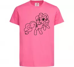 Детская футболка Пінкі Пай з бантом Ярко-розовый фото