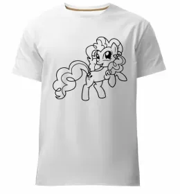 Мужская премиум футболка Раріті Флаттершай та Пінкі Пай Белый фото