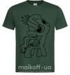 Мужская футболка Пони с короной Темно-зеленый фото