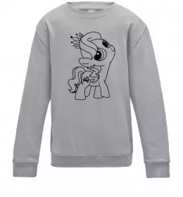 Детский Свитшот Флаттершай Черный фото