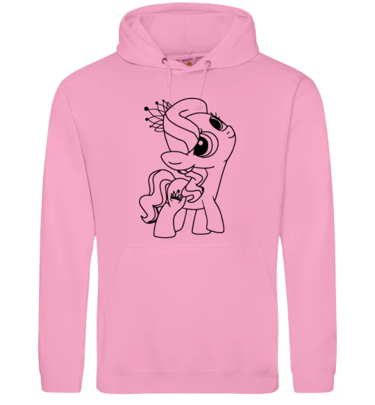 Чоловіча толстовка (худі) Поні з короною Рожевий фото