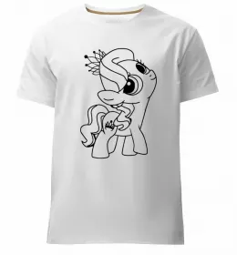 Мужская премиум футболка Раріті Флаттершай та Пінкі Пай Белый фото