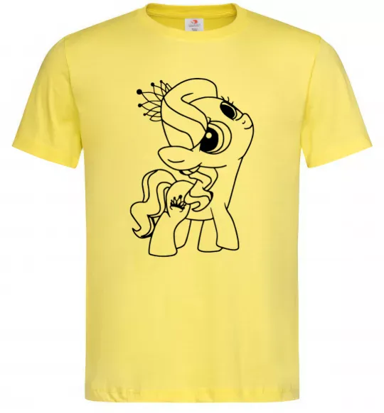 Мужская футболка Поні з короною Лимонный фото