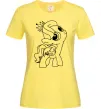 Женская футболка Поні з короною Лимонный фото