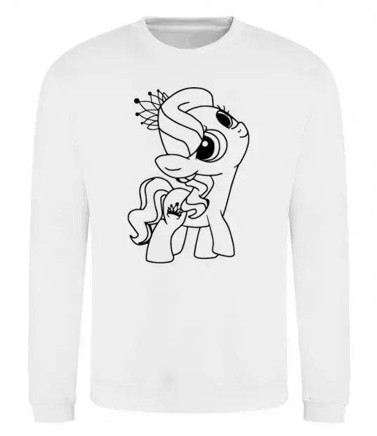 Свитшот Поні з короною Белый фото