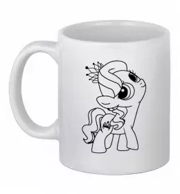 Чашка керамическая Pony dream heart Белый фото