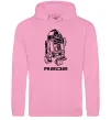 Женская толстовка (худи) R2D2 Розовый фото