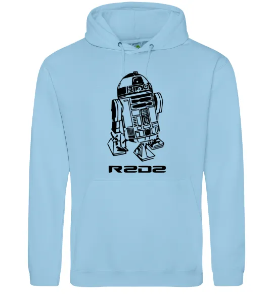 Женская толстовка (худи) R2D2 Голубой фото