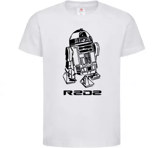 Дитяча футболка R2D2 Білий фото