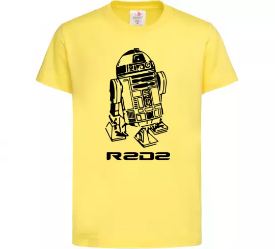 Дитяча футболка R2D2 Лимонний фото